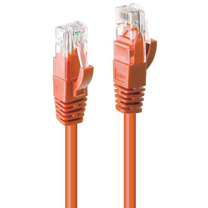Lindy 10m Cat.6 U/UTP Network Cable, Orange - W128457536