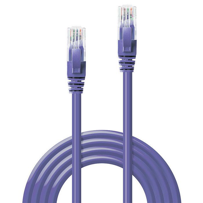 Lindy 10m Cat.6 U/UTP Network Cable, Purple - W128457543