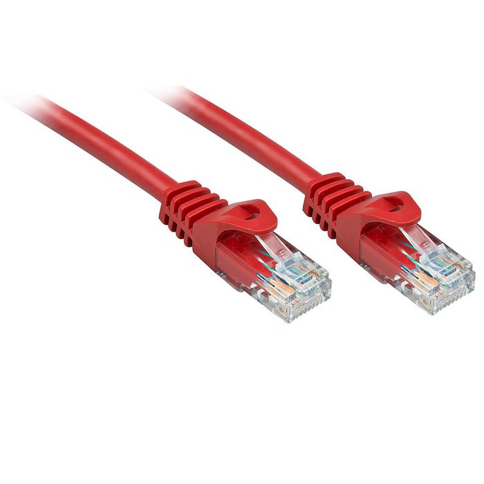 Lindy 0.5m Cat.6 U/UTP Network Cable, Red - W128457561