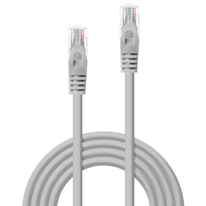 Lindy 0.3m Cat.5e U/UTP Network Cable, Grey - W128457596