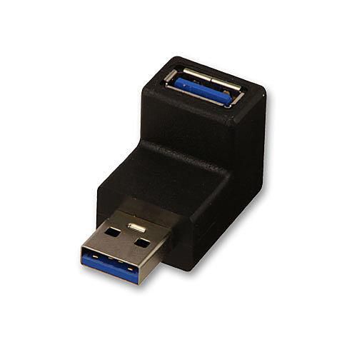 Lindy USB 3.2 Type A to A 90° Adapter, up - W128457678