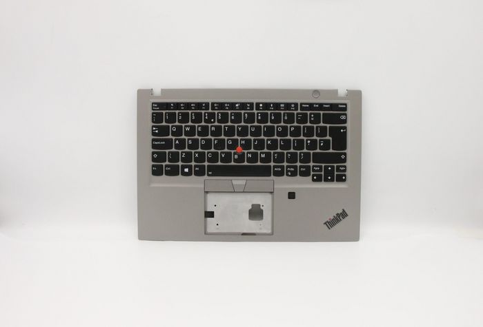 Lenovo C-Cover UK English w/ Backlit KBD and FPR, Silver - W125638647
