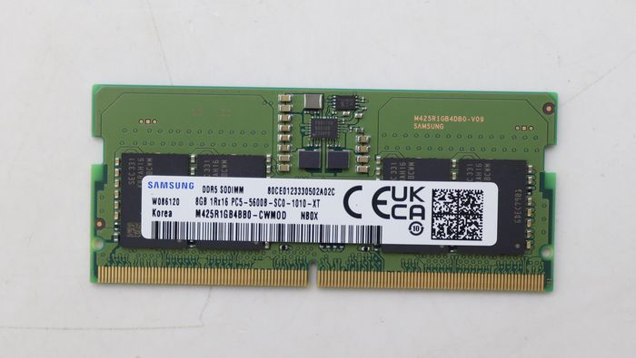 5M31K03046, Lenovo DDR5 SODIMM memory module, 8GB capacity