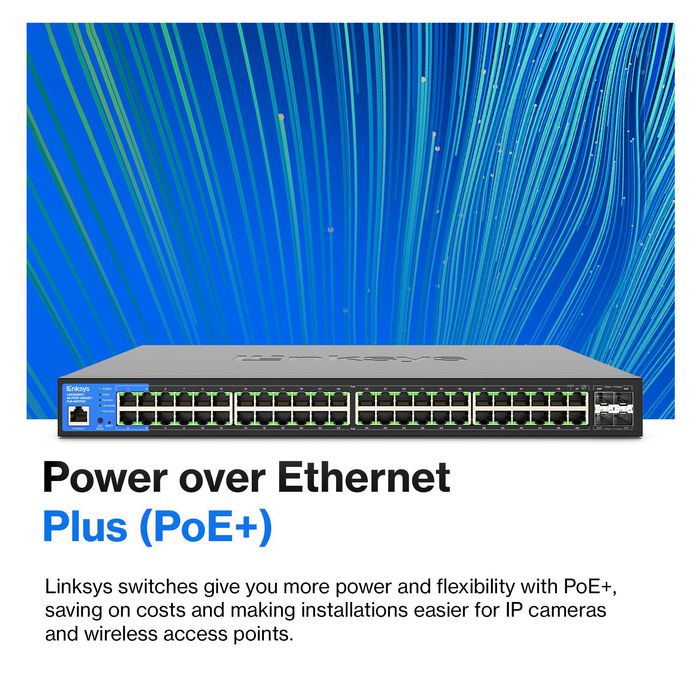 Linksys Lgs352Mpc Managed L3 Gigabit Ethernet (10/100/1000) Power Over Ethernet (Poe) Black - W128268135