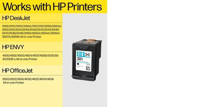 HP 301XL cartouche d'encre trois couleurs grande capacité authentique - W124747543