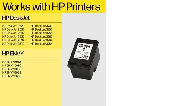HP 304 Black Original Ink Cartridge - W128257860