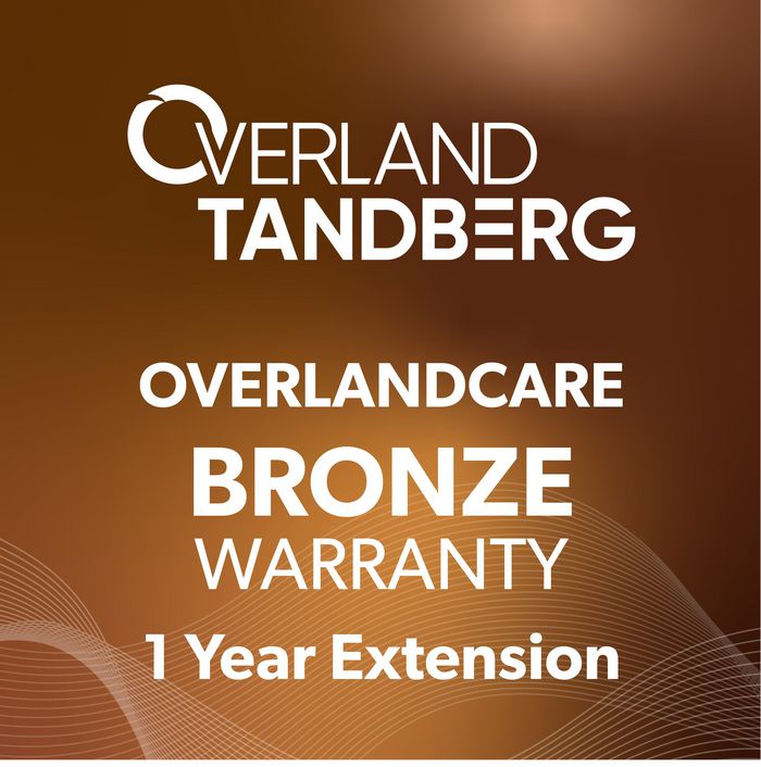 Overland-Tandberg OverlandCare, Bronze, Extended service agreement, Advance Parts Replacement, 1 Year, 2 Business days, For - W124349504