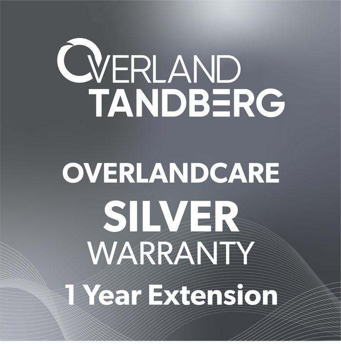 Overland-Tandberg OverlandCare Silver Warranty Coverage, 1 year extension, NEOxl 40 Base(support coverage includes: base module + up to 3 drives) - W124549570