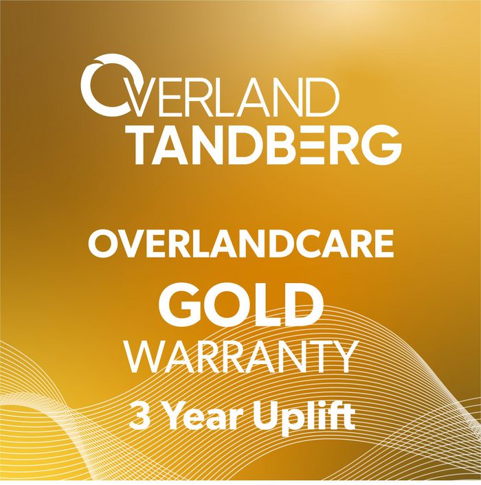 Overland-Tandberg OverlandCare Gold Warranty Coverage, 3 year uplift, NEOxl 40 Expansion(support coverage includes: Expansion module + up to 3 drives) - W124549568