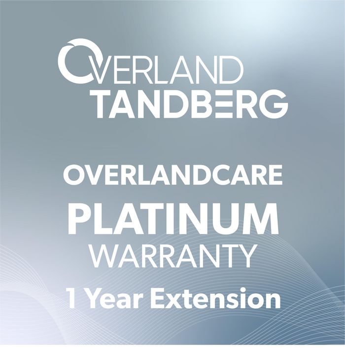 Overland-Tandberg OverlandCare Platinum Warranty Coverage, 1 year extension, NEOs T24 - W125049296