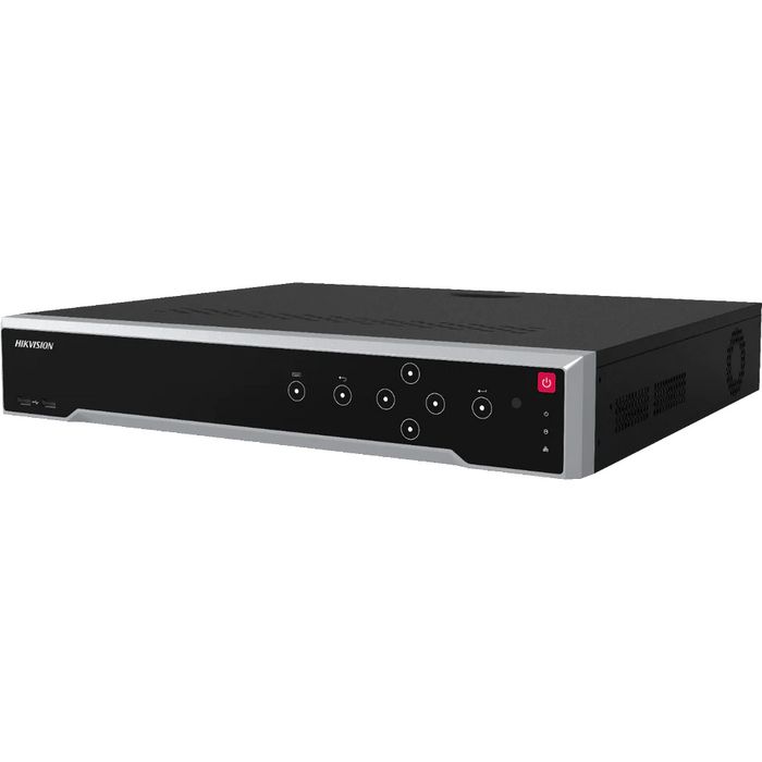 Hikvision Grabador de red NVR 8K 64 canales HDMI VGA eSATA 400Mbps 1.5U. Alarmas - W128376897