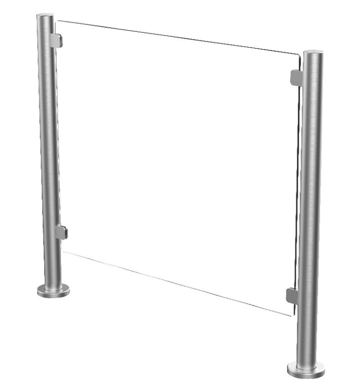Hikvision Parede lateral para sistema de barreiras torniquete tripé K3G501 (tipo cerca) 500m - W126083133