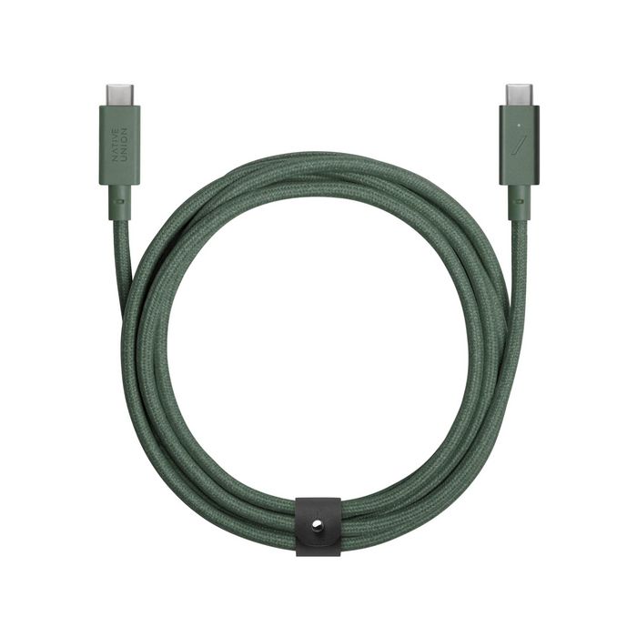 Native Union Belt Cable Type C to C Pro, Slate Green. 2.4M. 240W - W128455408