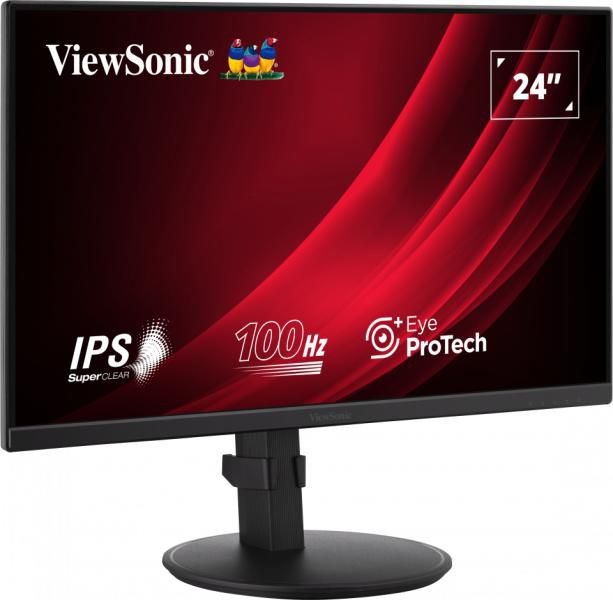 ViewSonic 24" 16:9 1920 x 1080 FHD SuperClear® IPS LED Monitor with VGA, HDMI, DipsplayPort, Speakers and Full Ergonomic Stand - W128493337