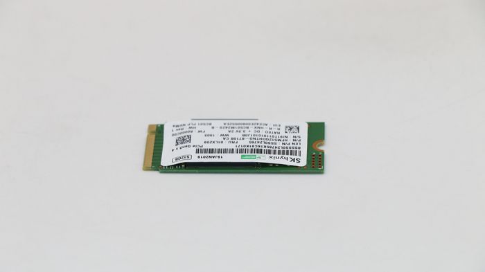 Lenovo SSD M.2 PCIe NVMe FRU SSD 512GB RoHS SK Hynix M.2 BC501-PLP 512GB - W124395033