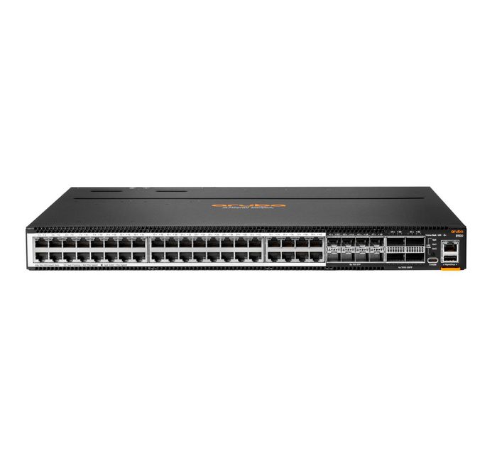Hewlett Packard Enterprise Aruba Networking CX8100 40x10G Base-T 8x10G SFP+ 4x40/100G QSFP28 FB 3Fan 2ACPSU SW Bundle EU en - W128497689