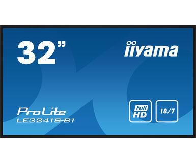 iiyama 32" 1920x1080, IPS panel, 1% Haze, Landscape mode, Speakers 2x 10W , VGA, 3x HDMI, 350cd/m², Media Play USB Port, Black - W128460408