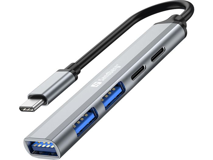 Sandberg USB-C to 3xUSB-A+2xUSB-C SAVER - W128482645