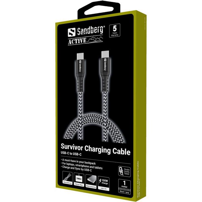 Sandberg Survivor USB-C- USB-C Cable 1M - W125503229