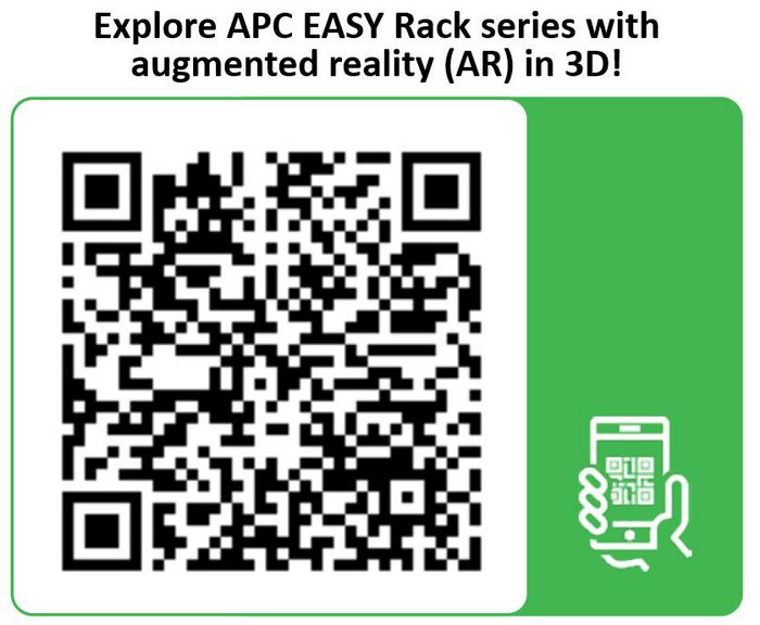 APC Easy Rack 600Mm/42U/1000Mm , With Roof, Side Panel Freestanding Rack Black - W128269889