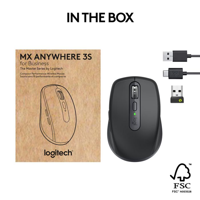 910-006958, Logitech MX Anywhere 3S for Business souris Droitier