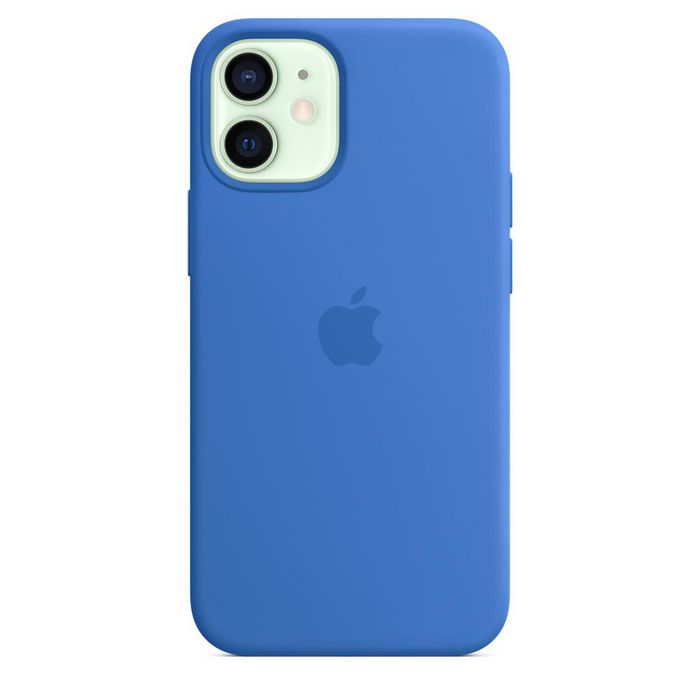Apple Iphone 12 Mini Silicone Case With Magsafe - Capri Blue - W128558377