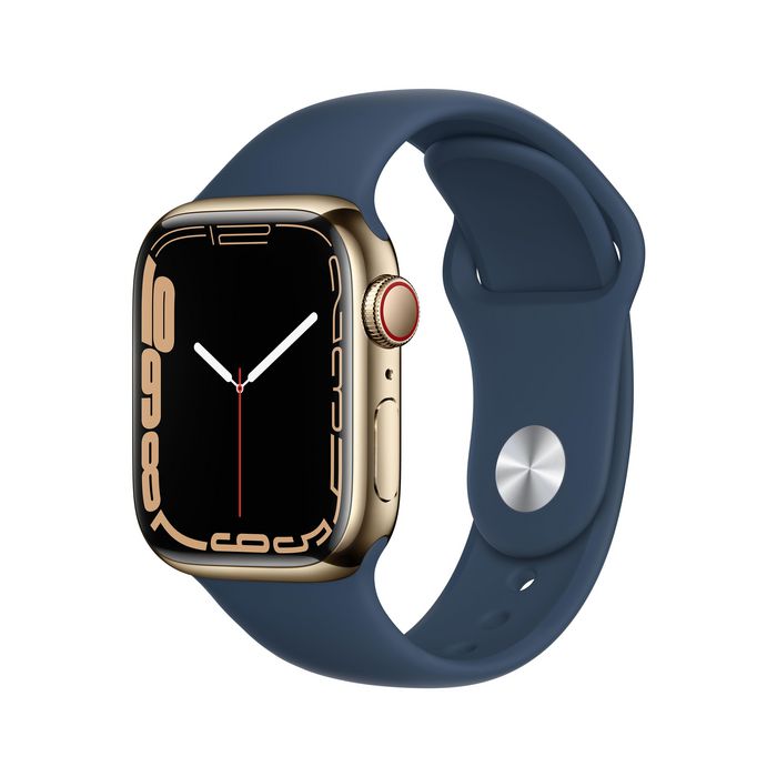 Apple Watch Series 7 Oled 41 Mm Digital 352 X 430 Pixels Touchscreen 4G Gold Wi-Fi Gps (Satellite) - W128558423