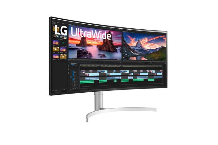 LG Computer Monitor 96.5 Cm (38") 3840 X 1600 Pixels Quad Hd+ Qled White - W128558804