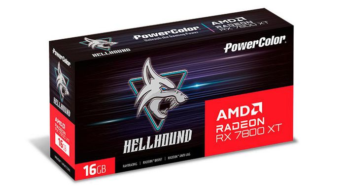 PowerColor Hellhound Rx 7800 Xt 16G-L/Oc Amd Radeon Rx 7800 Xt 16 Gb Gddr6 - W128558913