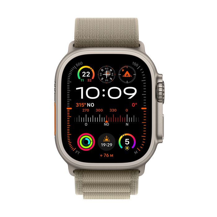 Apple Watch Ultra 2 Oled 49 Mm Digital 410 X 502 Pixels Touchscreen 4G Titanium Gps (Satellite) - W128558927