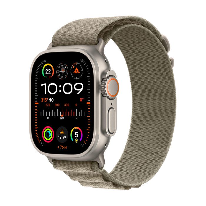 Apple Watch Ultra 2 Oled 49 Mm Digital 410 X 502 Pixels Touchscreen 4G Titanium Gps (Satellite) - W128558926