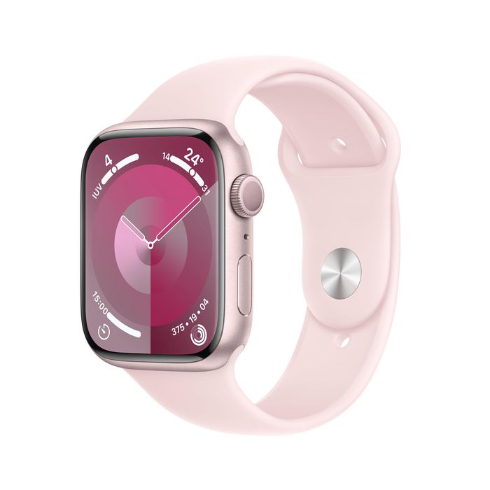 Apple Watch Series 9 45 Mm Digital 396 X 484 Pixels Touchscreen Pink Wi-Fi Gps (Satellite) - W128558988