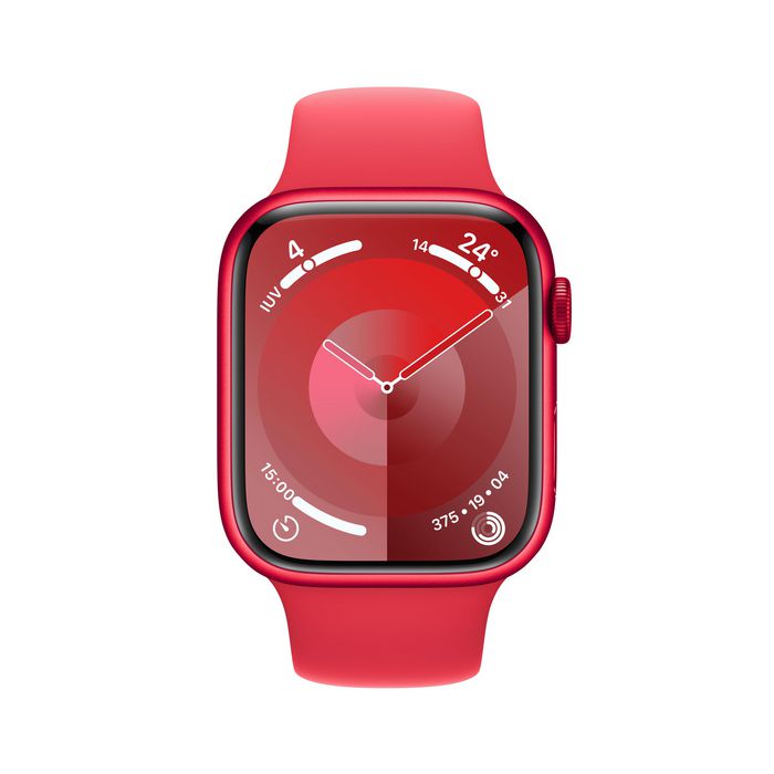 Apple Watch Series 9 45 Mm Digital 396 X 484 Pixels Touchscreen Red Wi-Fi Gps (Satellite) - W128558990