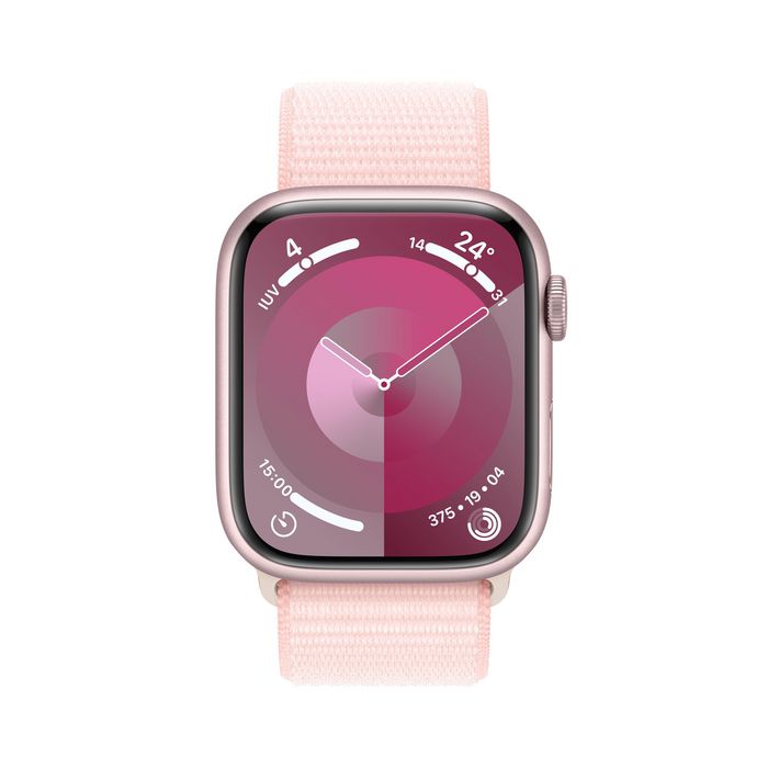 Apple Watch Series 9 45 Mm Digital 396 X 484 Pixels Touchscreen Pink Wi-Fi Gps (Satellite) - W128559026