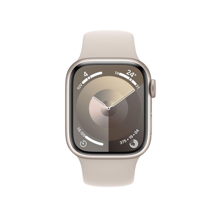 Apple Watch Series 9 41 Mm Digital 352 X 430 Pixels Touchscreen 4G Beige Wi-Fi Gps (Satellite) - W128559027