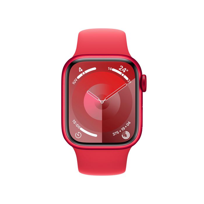 Apple Watch Series 9 41 Mm Digital 352 X 430 Pixels Touchscreen 4G Red Wi-Fi Gps (Satellite) - W128559036