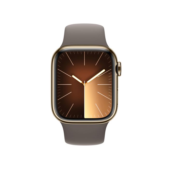 Apple Watch Series 9 41 Mm Digital 352 X 430 Pixels Touchscreen 4G Gold Wi-Fi Gps (Satellite) - W128559057