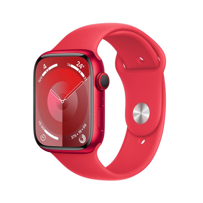 Apple Watch Series 9 45 Mm Digital 396 X 484 Pixels Touchscreen 4G Red Wi-Fi Gps (Satellite) - W128559049