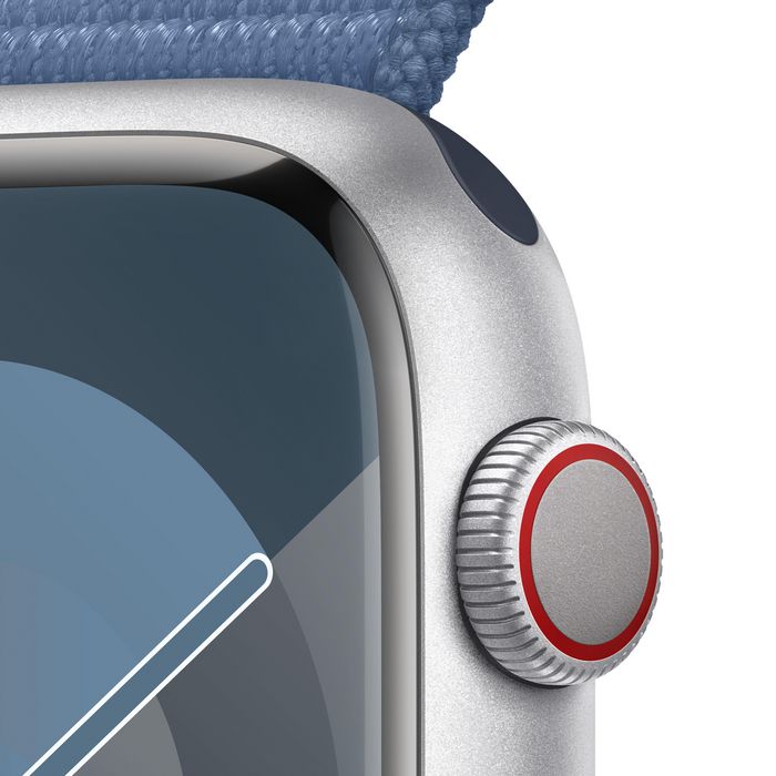 Apple Watch Series 9 45 Mm Digital 396 X 484 Pixels Touchscreen 4G Silver Wi-Fi Gps (Satellite) - W128559053