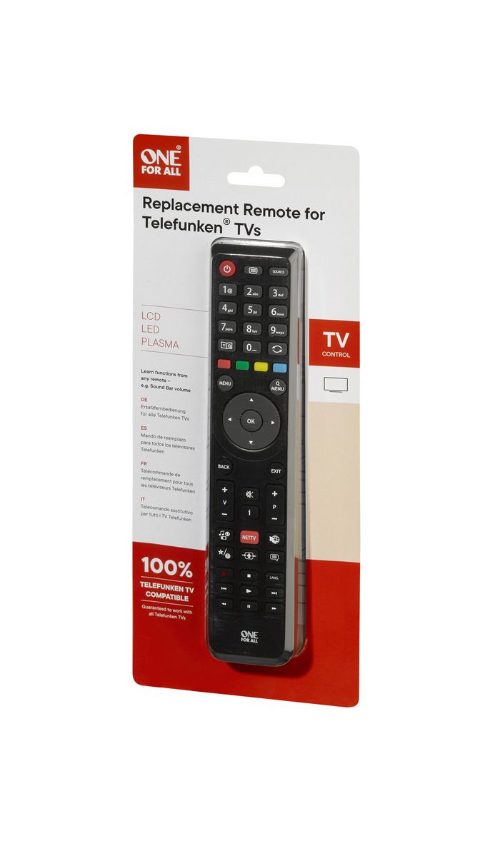One For All Tv Replacement Remotes Telefunken Tv Replacement Remote - W128559505
