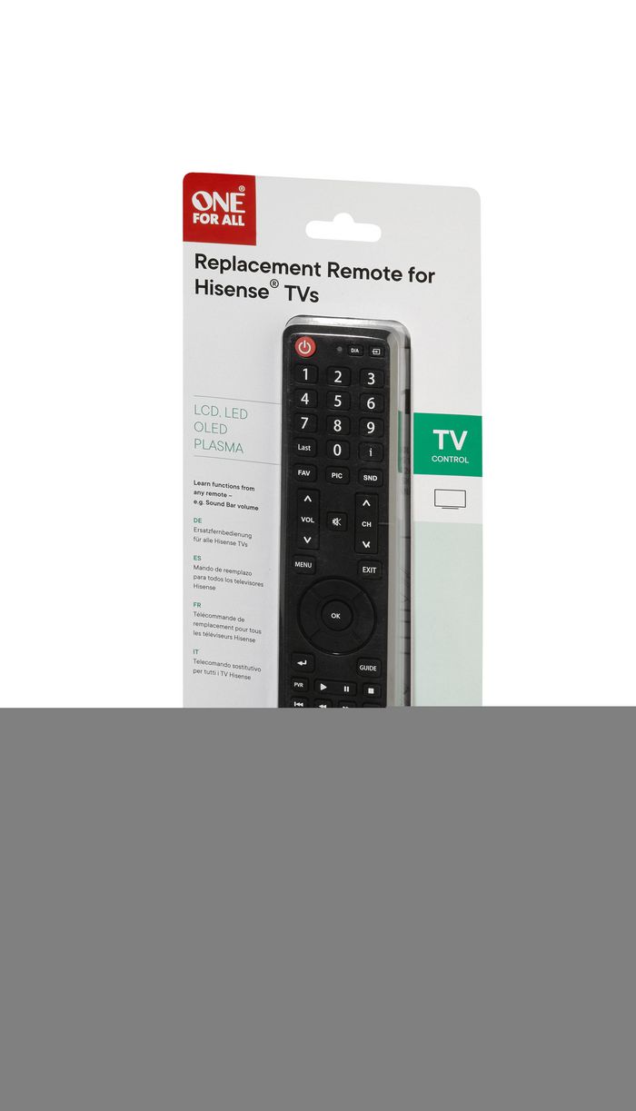 One For All Tv Replacement Remotes Hisense Tv Replacement Remote - W128559504