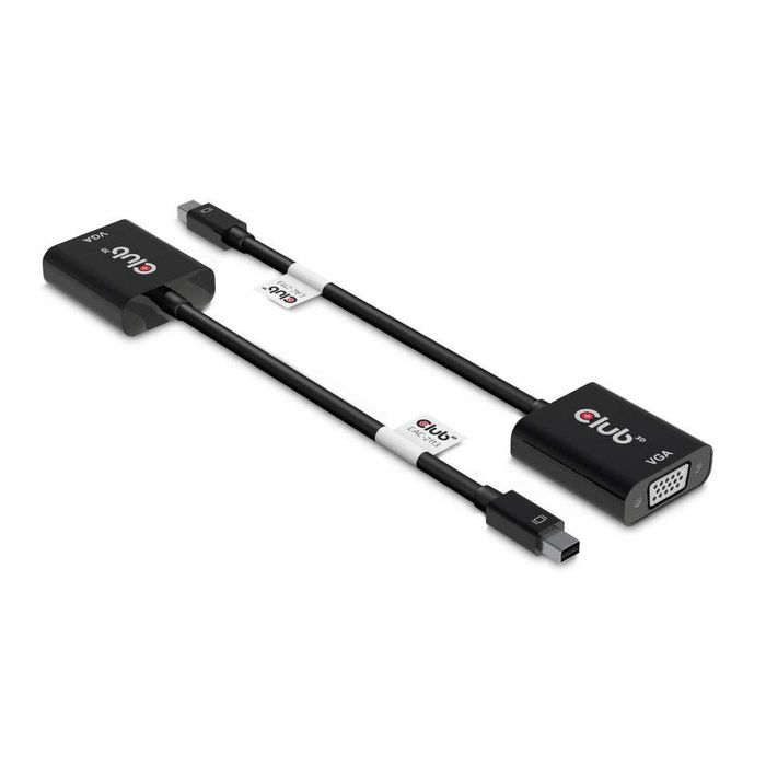 Club3D Minidisplayport™ To Vga Black Active Adapter M/F - W128559660