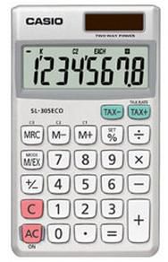 Casio Calculator Pocket Basic Silver, White - W128559664