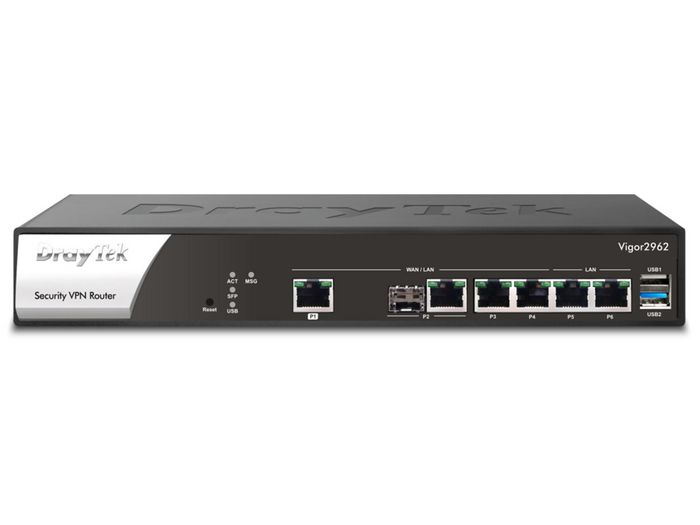 Draytek Wired Router 2.5 Gigabit Ethernet Black - W128560170