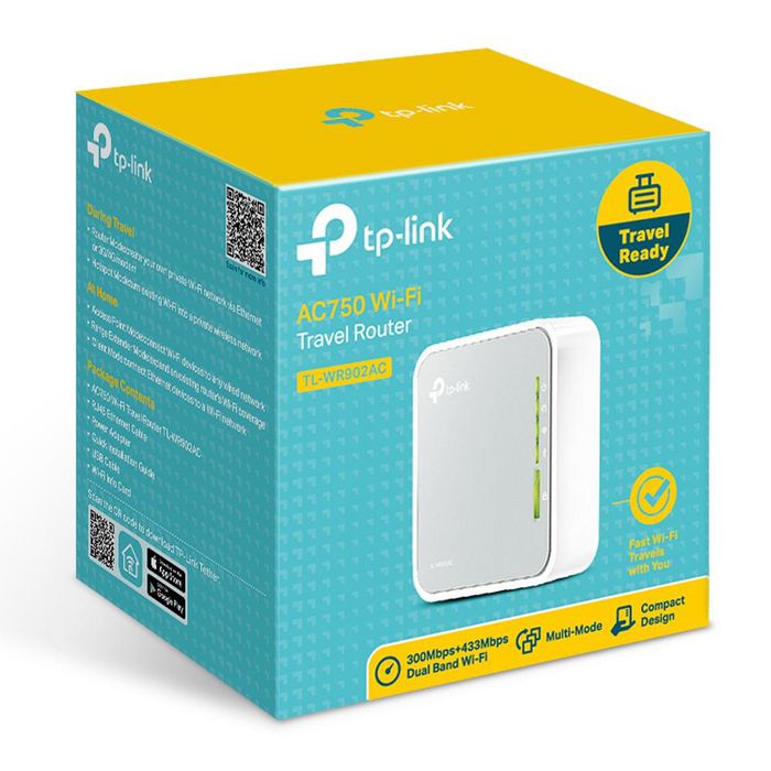TP-Link Tl-Wr902Ac Wireless Router Fast Ethernet Dual-Band (2.4 Ghz / 5 Ghz) 4G White - W128560462