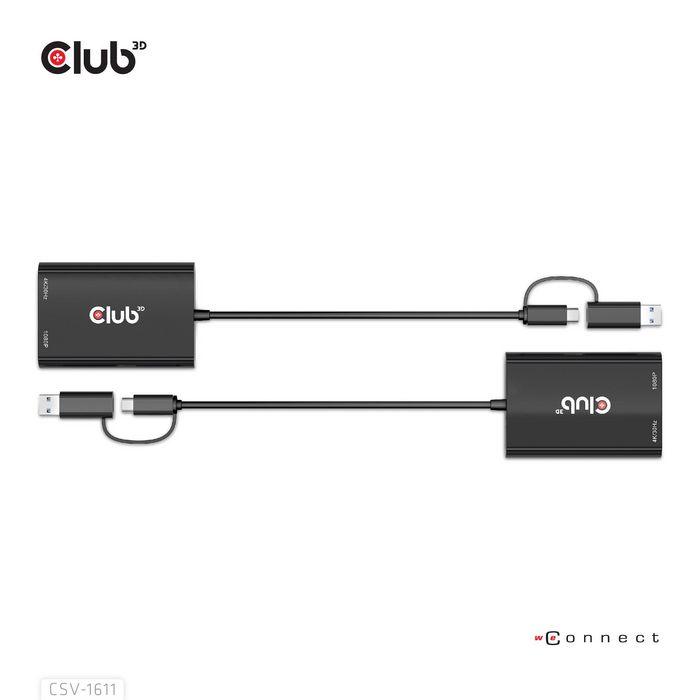 Club3D Usb Gen1 Type-C/-A To Dual Hdmi (4K/30Hz) / Vga (1080/60Hz) - W128561545