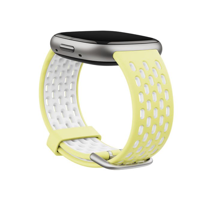 Fitbit Sport Band White, Yellow Silicone - W128561850