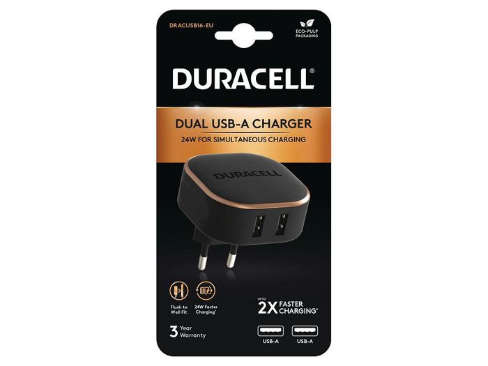 Duracell Mobile Device Charger Black - W128562666
