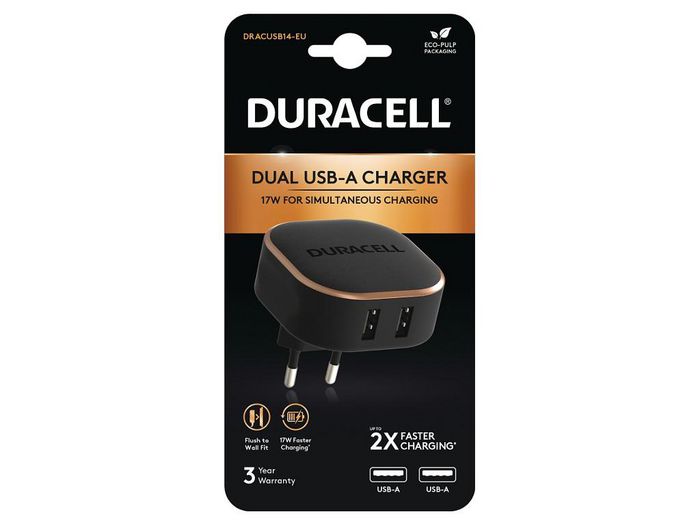 Duracell Mobile Device Charger Black - W128562665