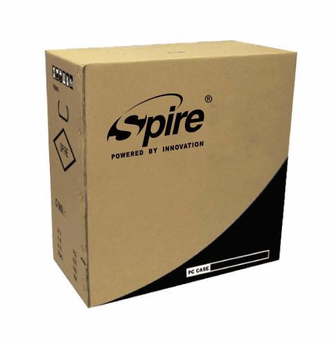 Spire Computer Case Desktop Black - W128563133